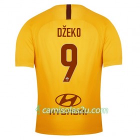 Camisolas de Futebol AS Roma Dzeko 9 Equipamento 3ª 2018/19 Manga Curta
